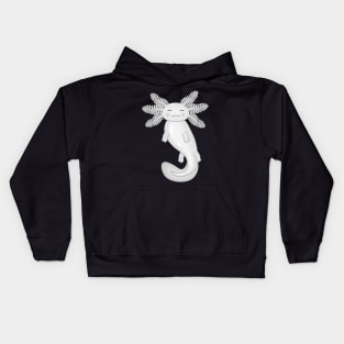 White Axolotl Kids Hoodie